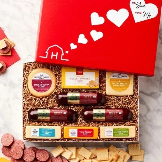 Hickory Farms Deluxe Valentine's Day Savory Snacks Gift Box - Image 2