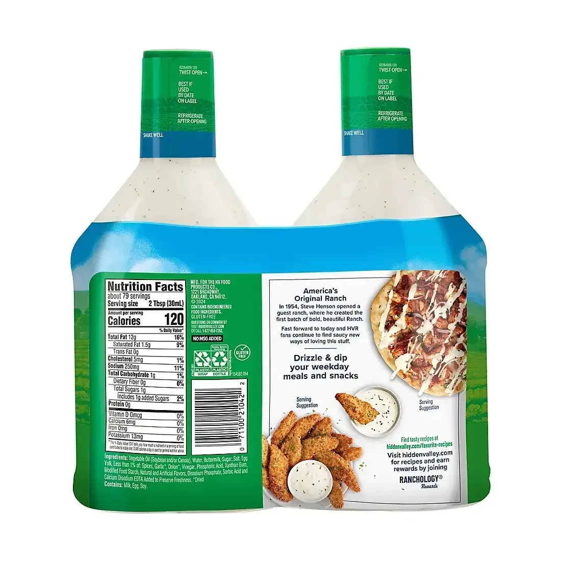 Hidden Valley Original Ranch Homestyle Salad Dressing and Topping, 2 pk./40 oz. - Image 3
