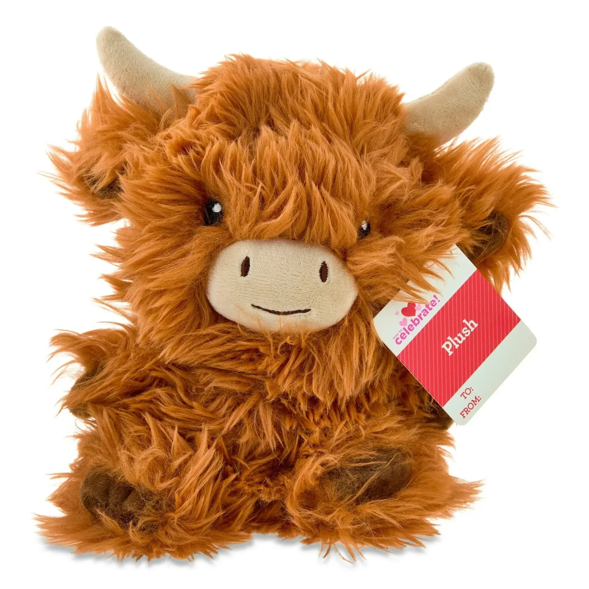 Highland Cow, Brown, 8", Valentine's Day by Way To Celebrate - Image 3
