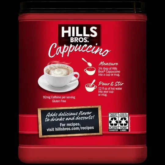 Hills Bros. Cappuccino Classic Cappuccino - Instant Cappuccino Mix - Image 2