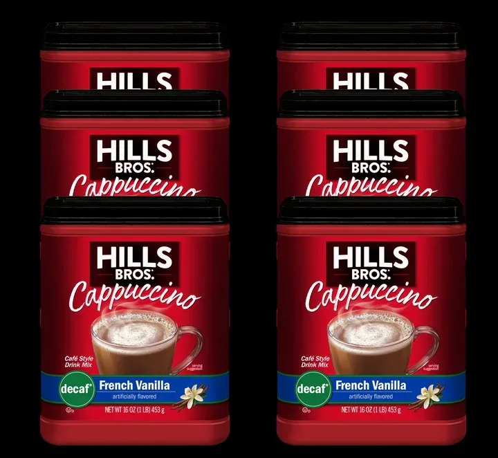 Hills Bros. Cappuccino Decaf French Vanilla - Instant Cappuccino Mix - Image 5