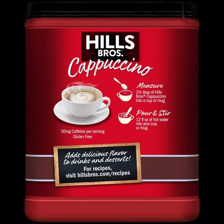 Hills Bros. Cappuccino Sugar-Free Double Mocha - Instant Cappuccino Mix - Image 2