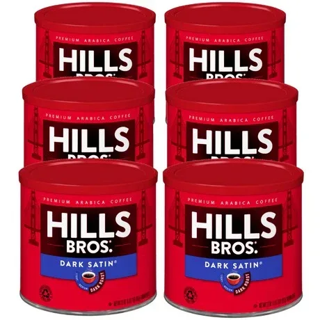 Hills Bros. Coffee Dark Satin - Dark Roast - Ground- Premium Arabica - Image 6