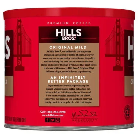 Hills Bros. Coffee Original Mild - Light Roast - Ground - Image 2