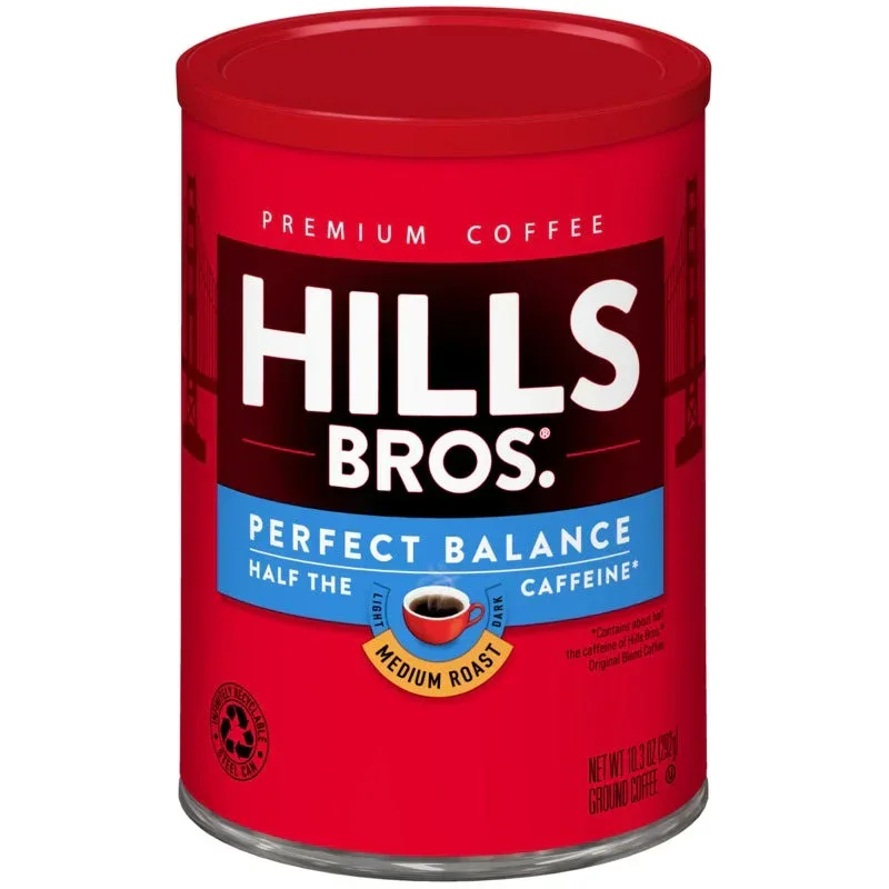 Hills Bros. Coffee Perfect Balance - Medium Roast - Ground - Can