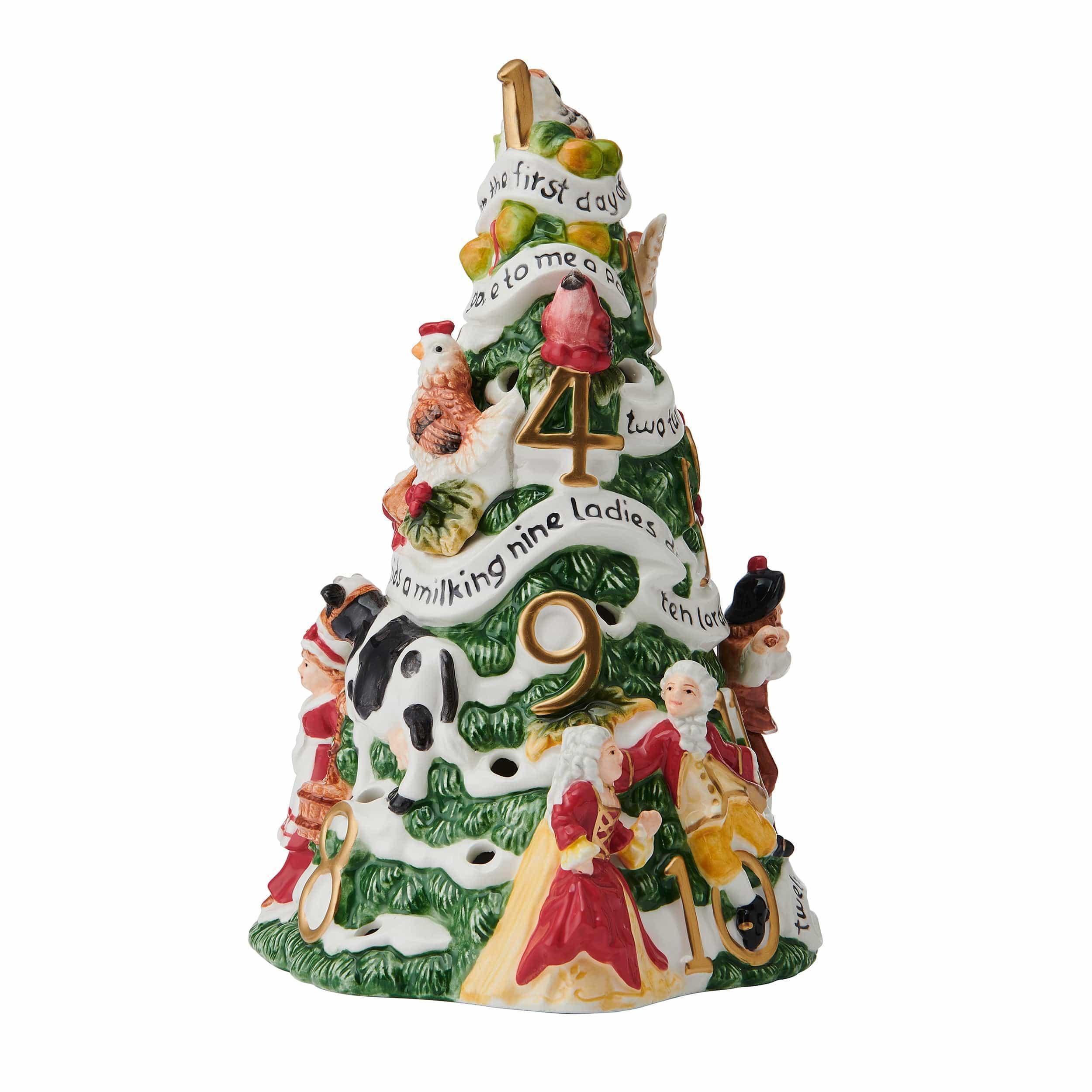Holiday Luminary Christmas Tree LED Figurine, 9.5 IN - Image 6