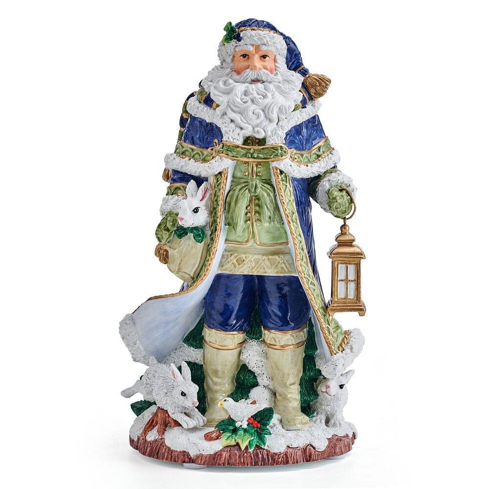 Holiday Musical Telluride Blue Santa Figurine, 11 IN - Image 2