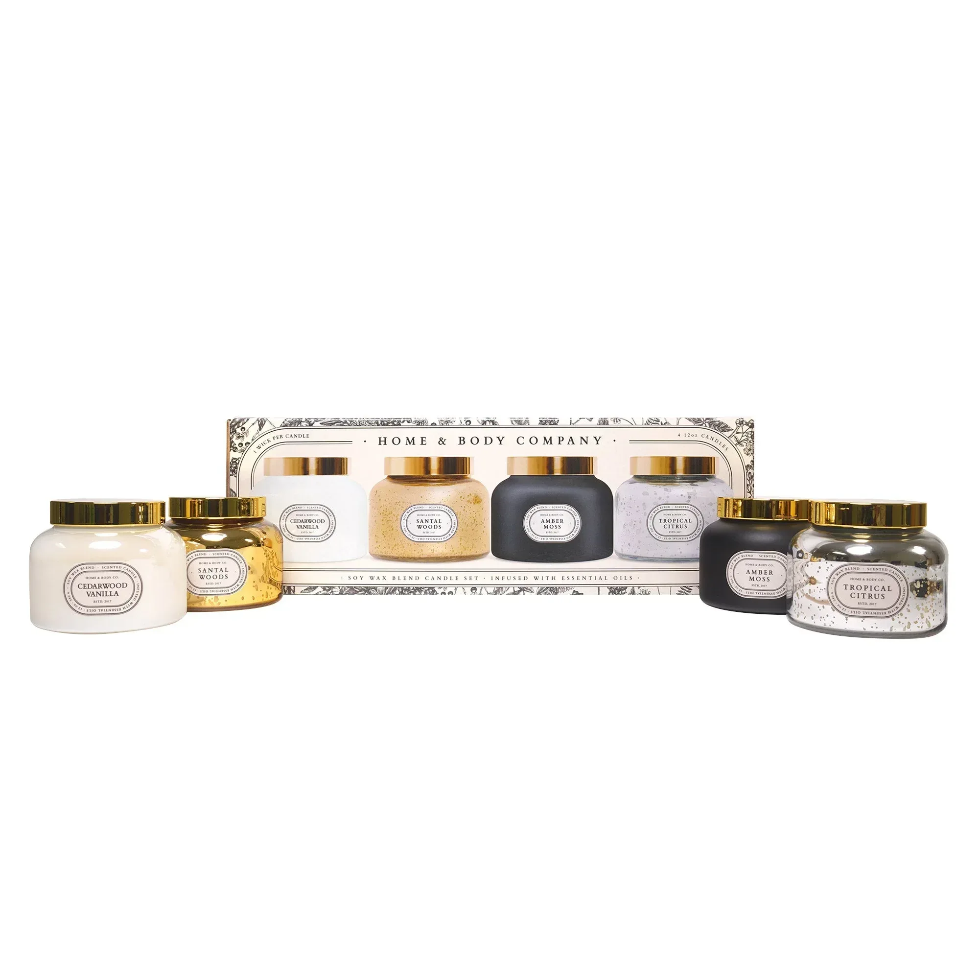 Home and Body Company Candle 12 oz Set, 4-pack - Image 2
