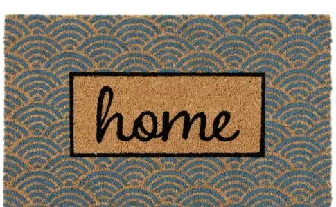 Home Décor Collection 18" x 30" Blue Home Doormat
