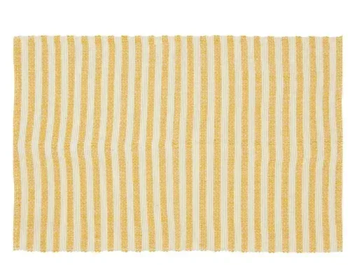 Home Décor Collection 24" x 36" Yellow Stripe Layering Rug