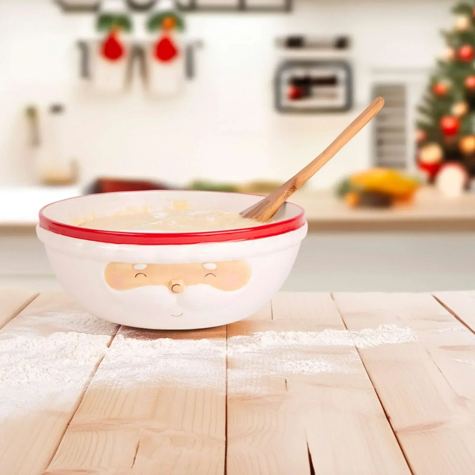 Home Essentials Santa Serving Bowl and Platter Set - Image 4