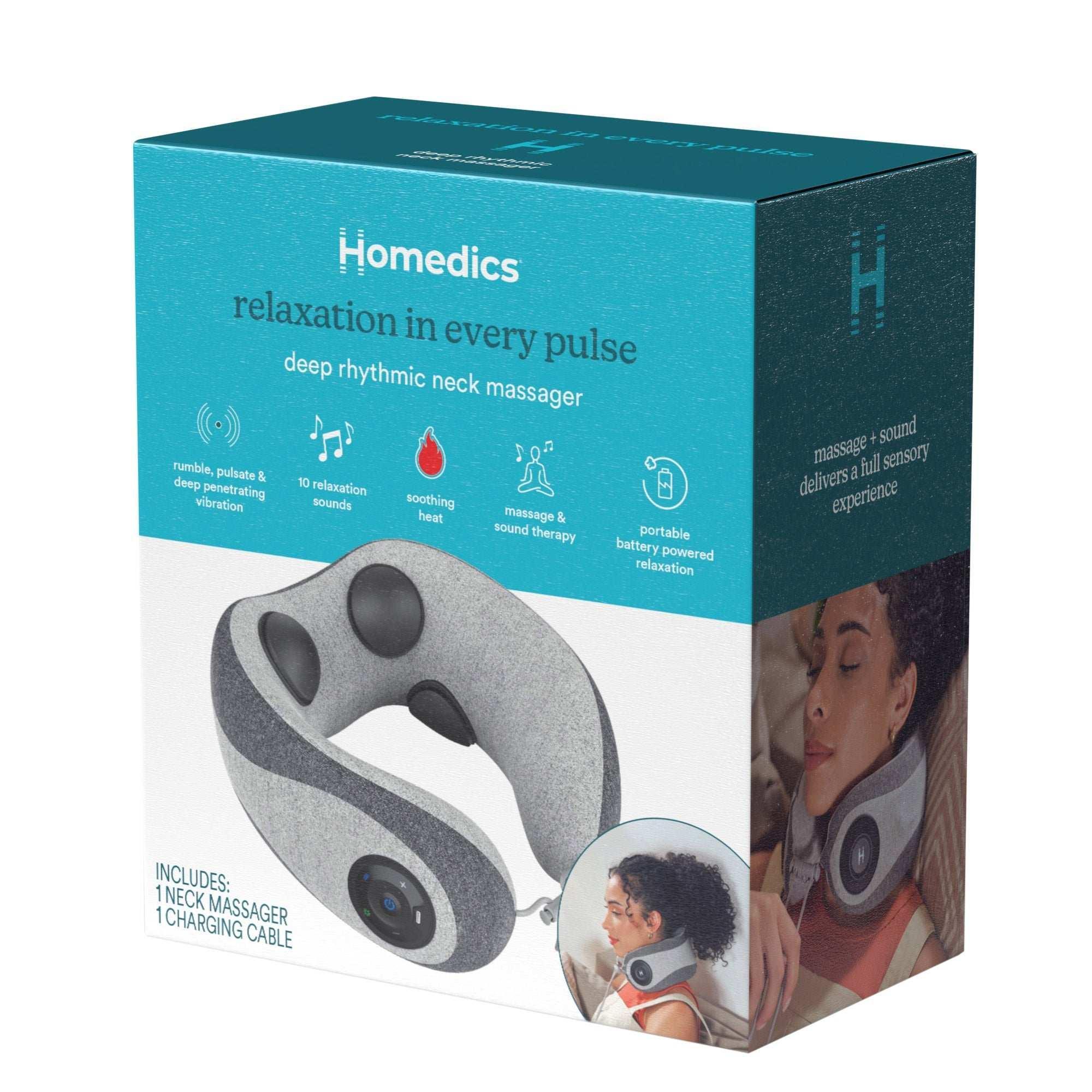 Homedics Portable Neck Massager with Music & Vibration - Image 5