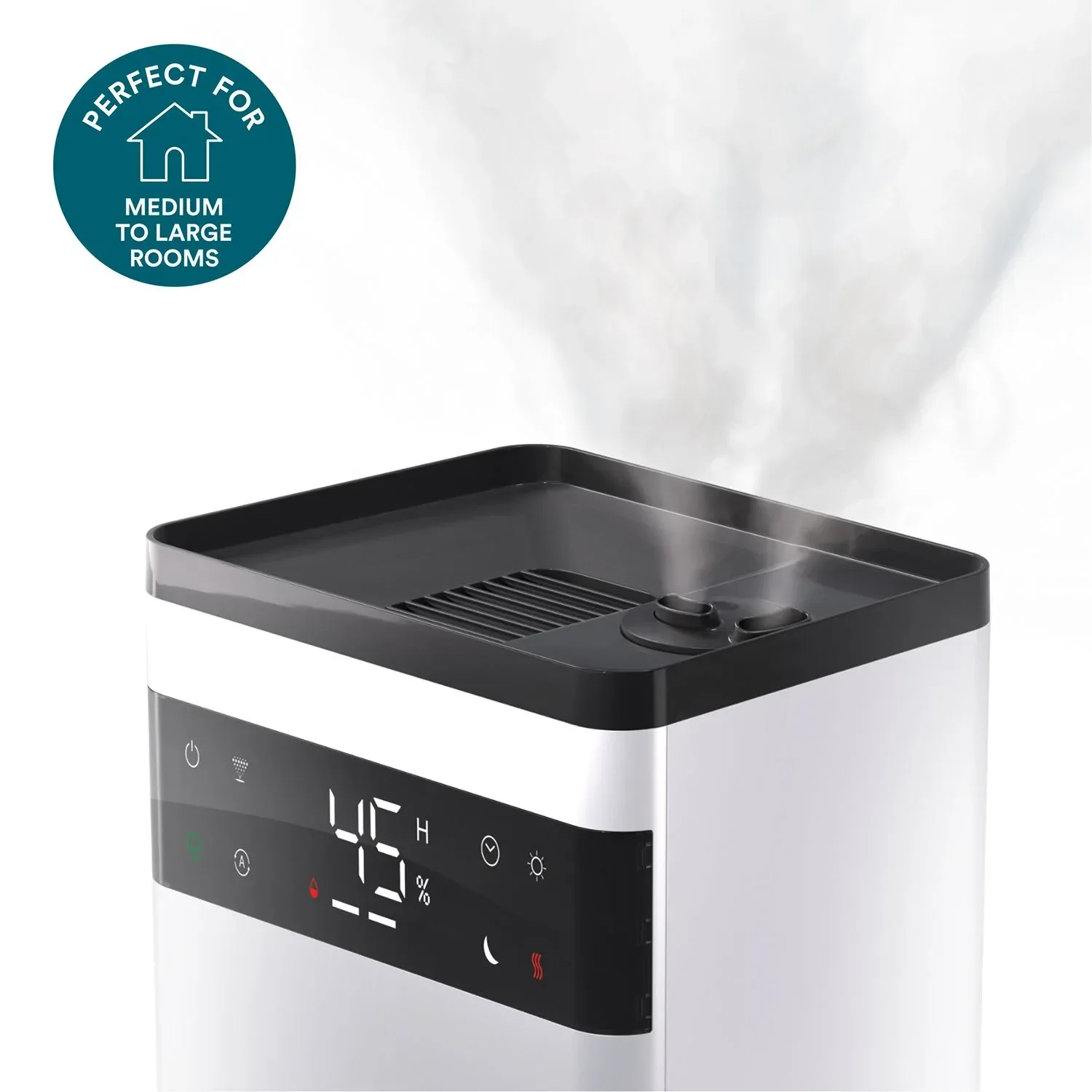 Homedics Premium Warm & Cool Mist Ultrasonic Humidifier, Topfill, 58 Hour Runtime - Image 2