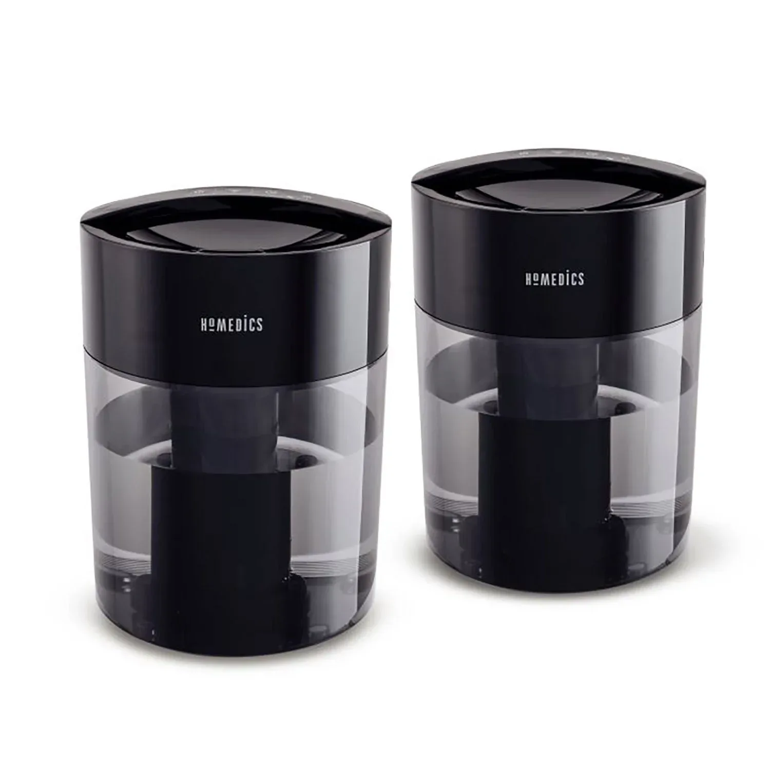 HoMedics Total Comfort UV-C, Cool Mist Ultrasonic Humidifier for Medium Rooms - 2 Pack