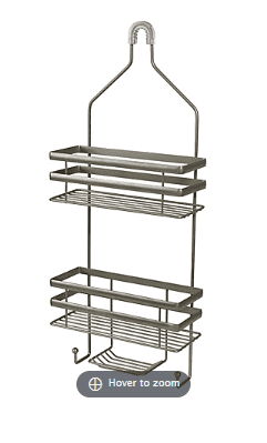 Honey-Can-Do Flat Wire Steel Shower Caddy - Gray