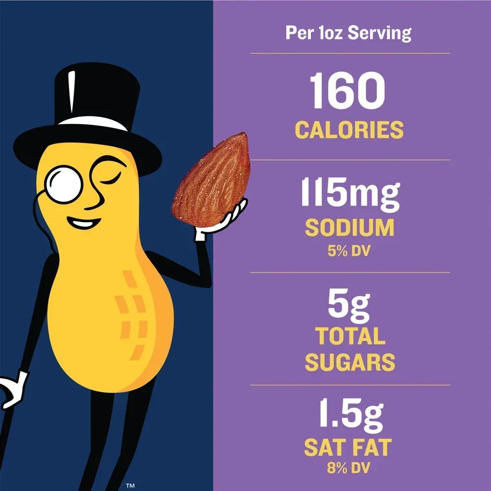 Honey Roasted Mixed Nuts, Party Snacks, Plant-Based Protein, 10 Oz Canister - Image 3