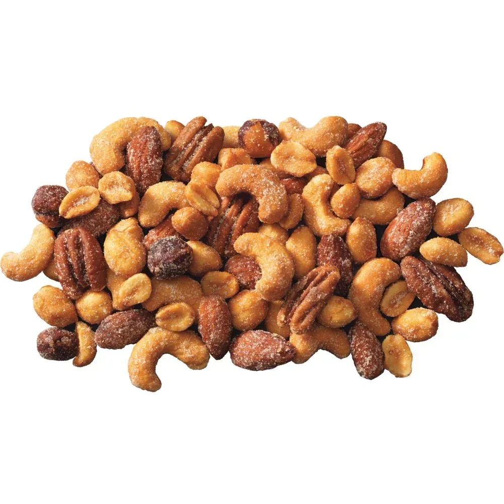 Honey Roasted Mixed Nuts, Party Snacks, Plant-Based Protein, 10 Oz Canister - Image 7