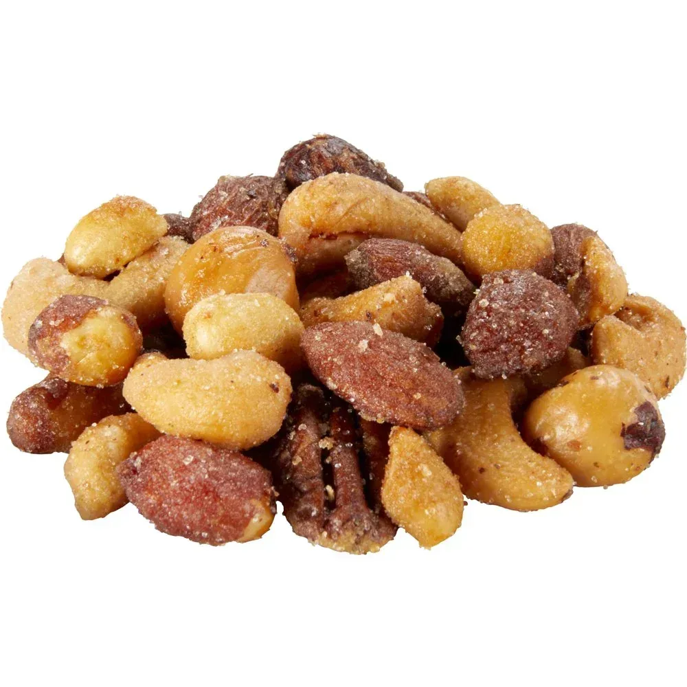 Honey Roasted Mixed Nuts, Party Snacks, Plant-Based Protein, 10 Oz Canister - Image 8