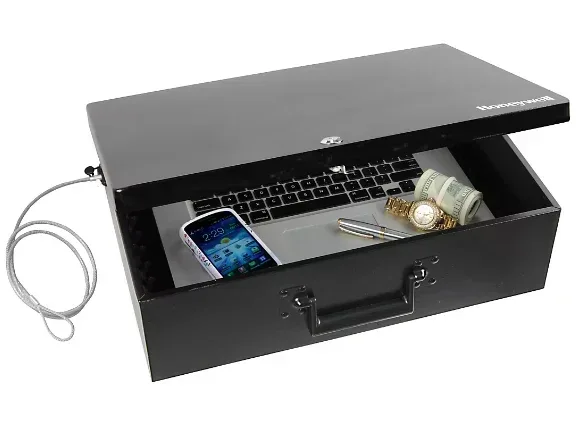 Honeywell 0.48-Cu.-Ft. Fire-Resistant Security Box with Cable - Image 2