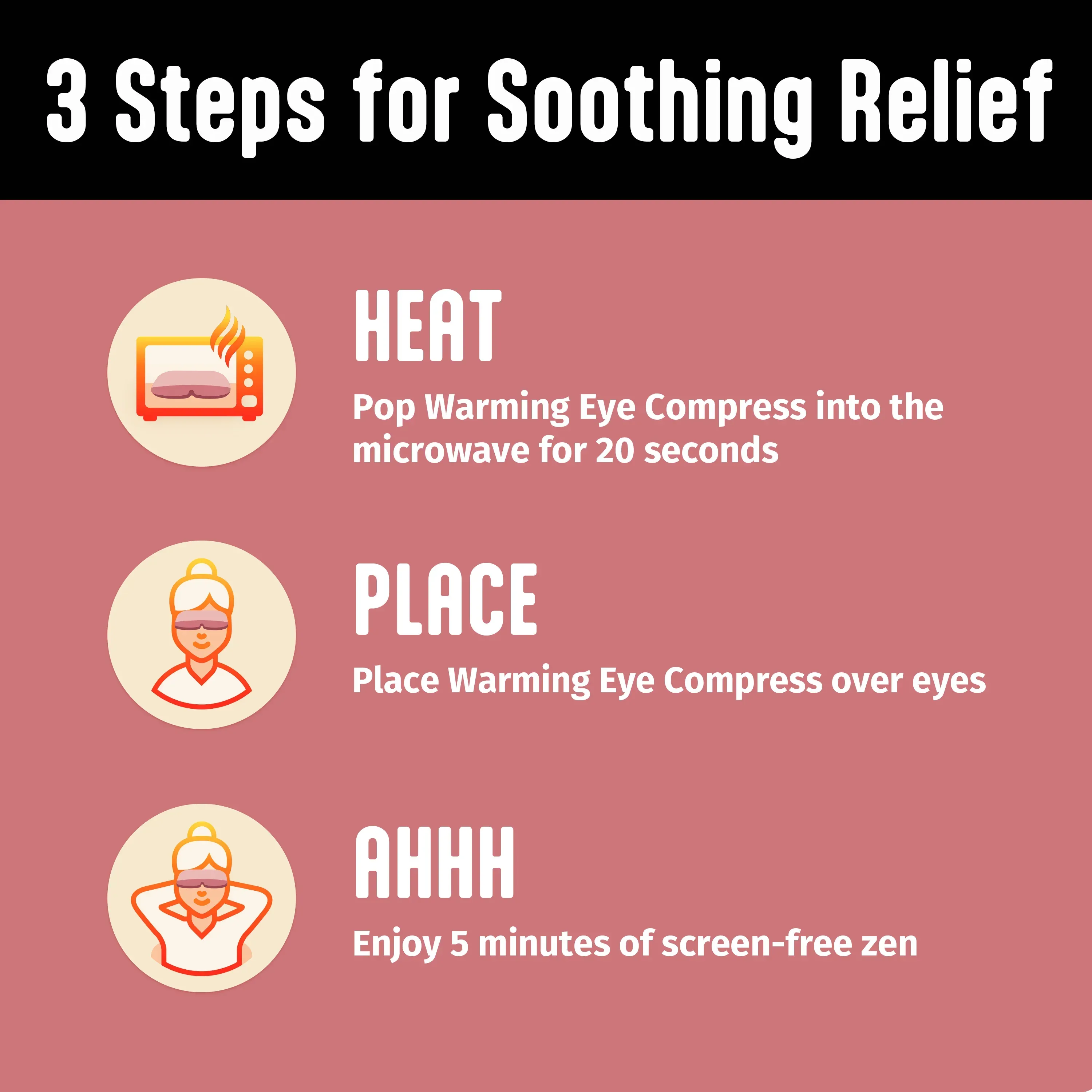 Hot Hands Warming Eye Compress with Comforting Steam Relieves Tired and Dry Eyes, 1 Count - Image 3