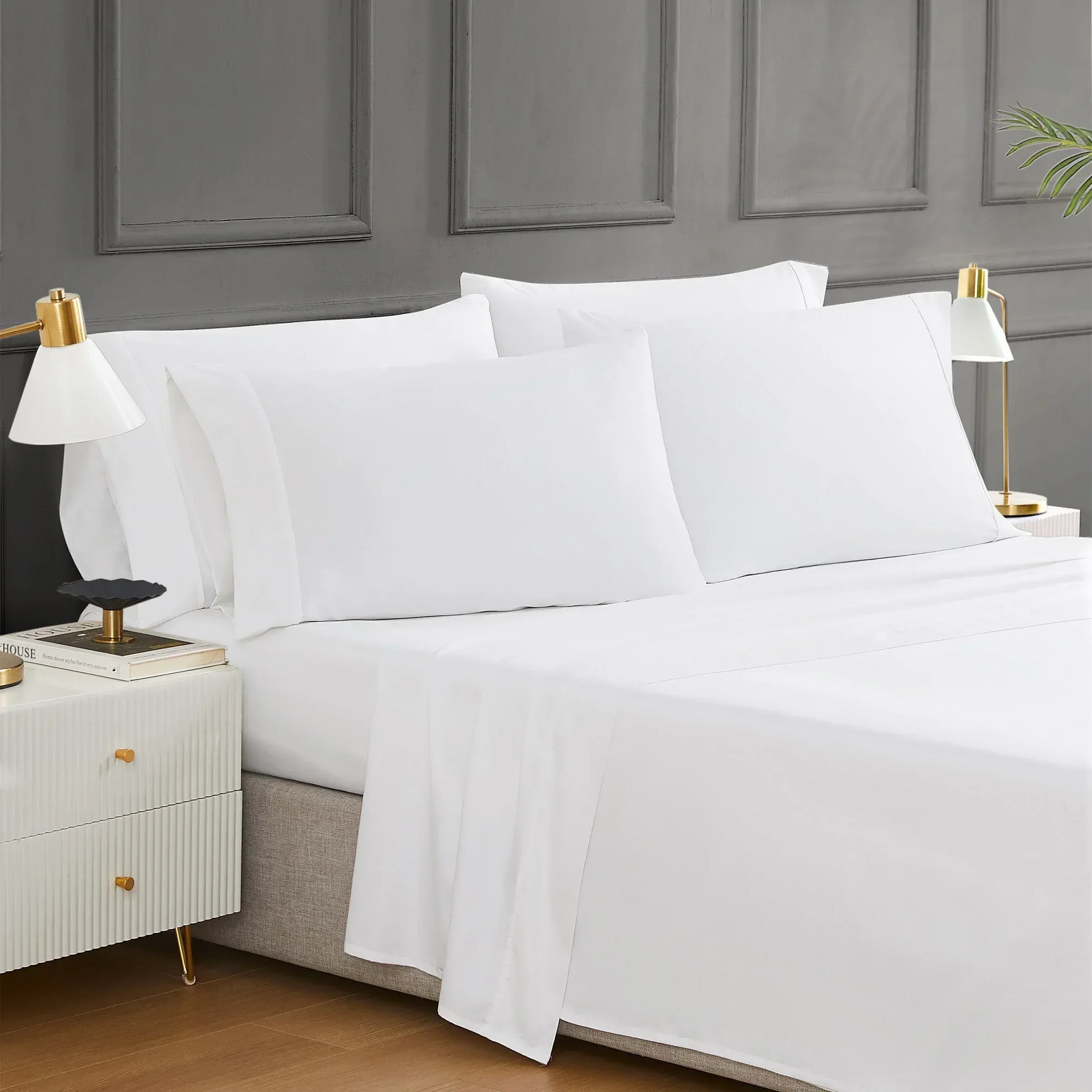 Hotel Signature Egyptian Cotton 400 Thread Count 6-piece Sheet Set - Image 5