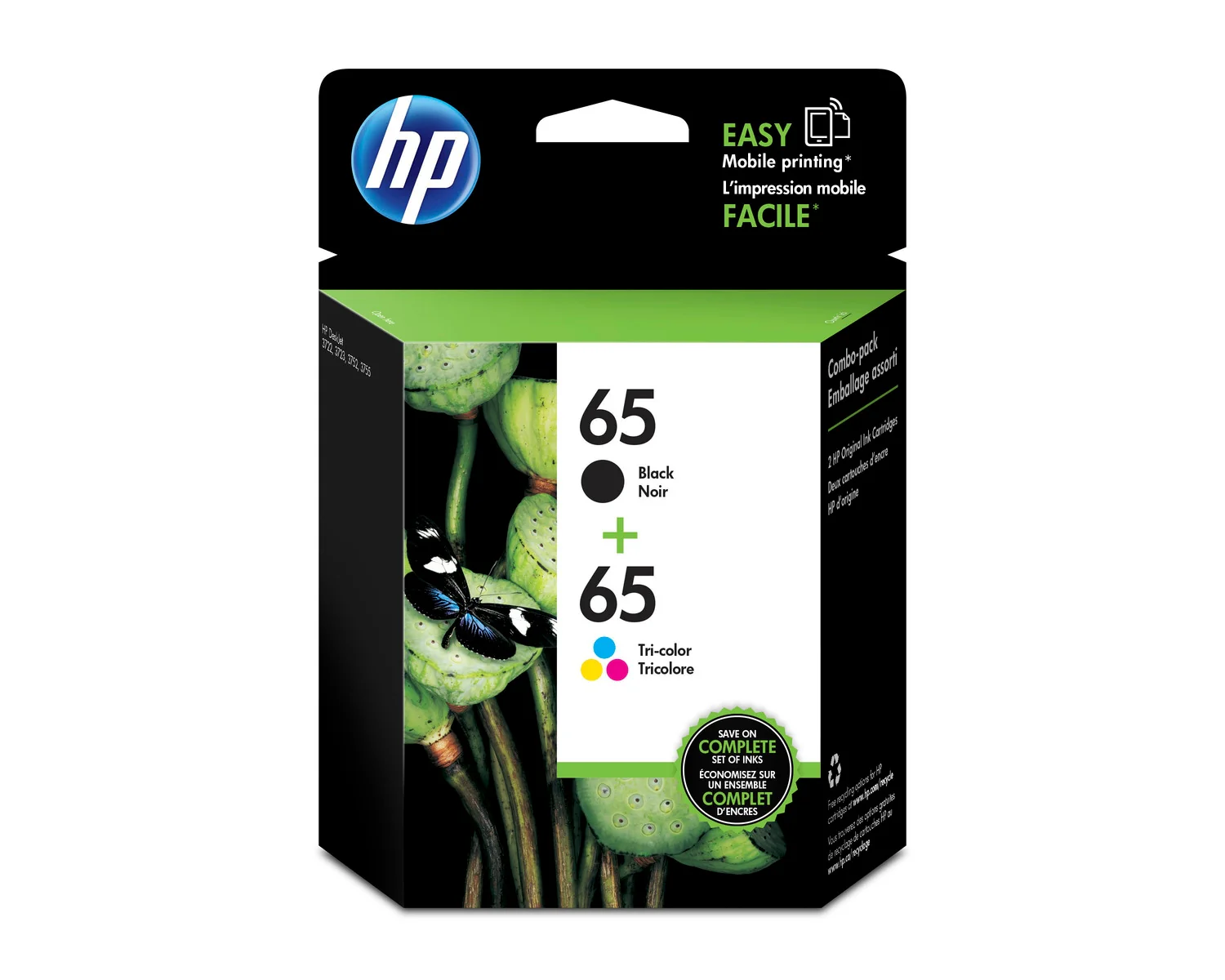 HP 65 Black Original Ink Cartridge, ~120 pages, N9K02AN#140 - Image 7