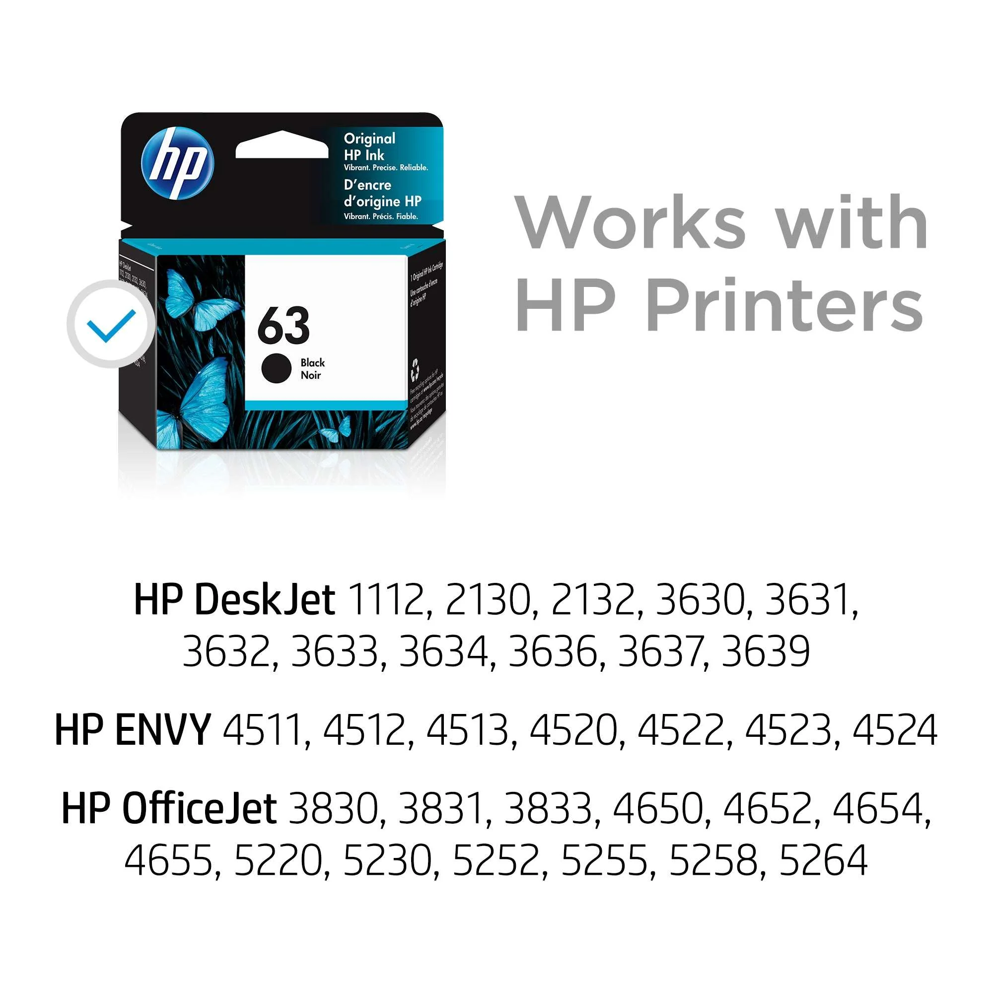 HP - Hp 63, (f6u62an) Black Original Ink Cartridge - Image 5