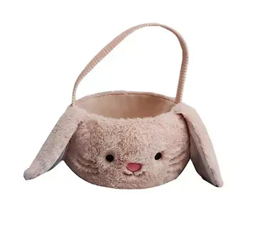 Hugfun Figural Plush 14" Easter Basket with Stuffed Animal - Image 5
