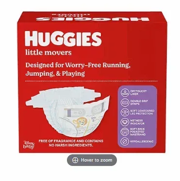 Huggies Little Movers Baby Diapers - Image 2