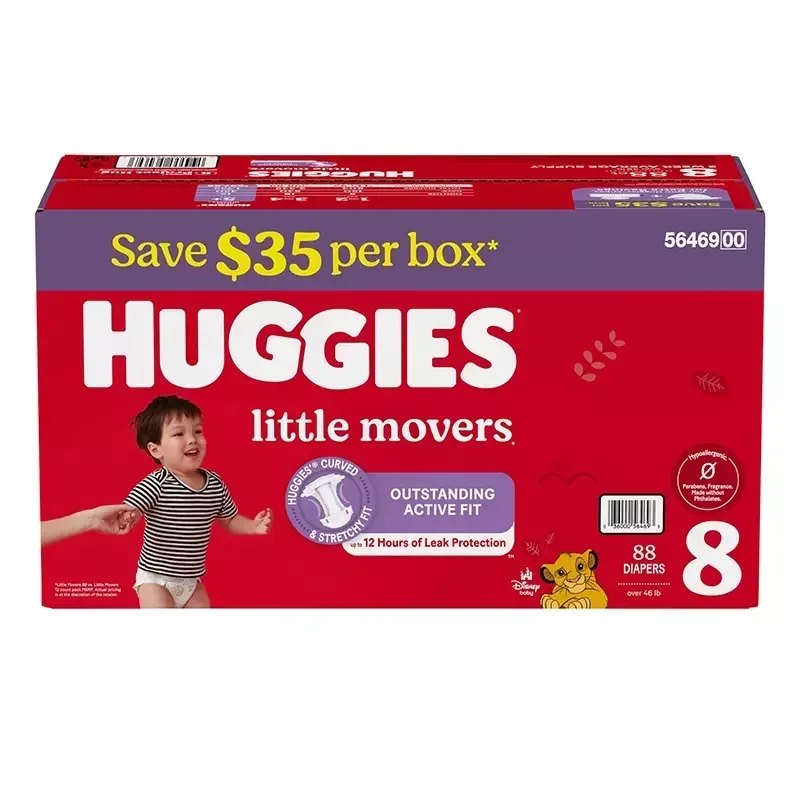Huggies Little Movers Diapers (Select Size) - Image 13