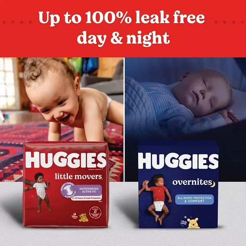 Huggies Little Movers Diapers (Select Size) - Image 5