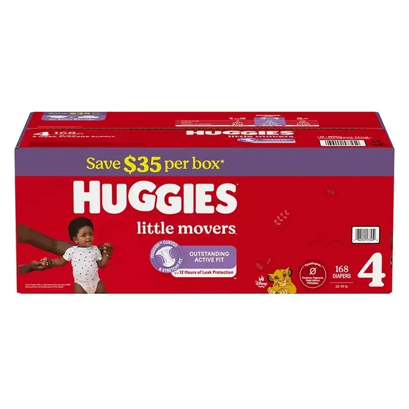 Huggies Little Movers Diapers (Select Size) - Image 9