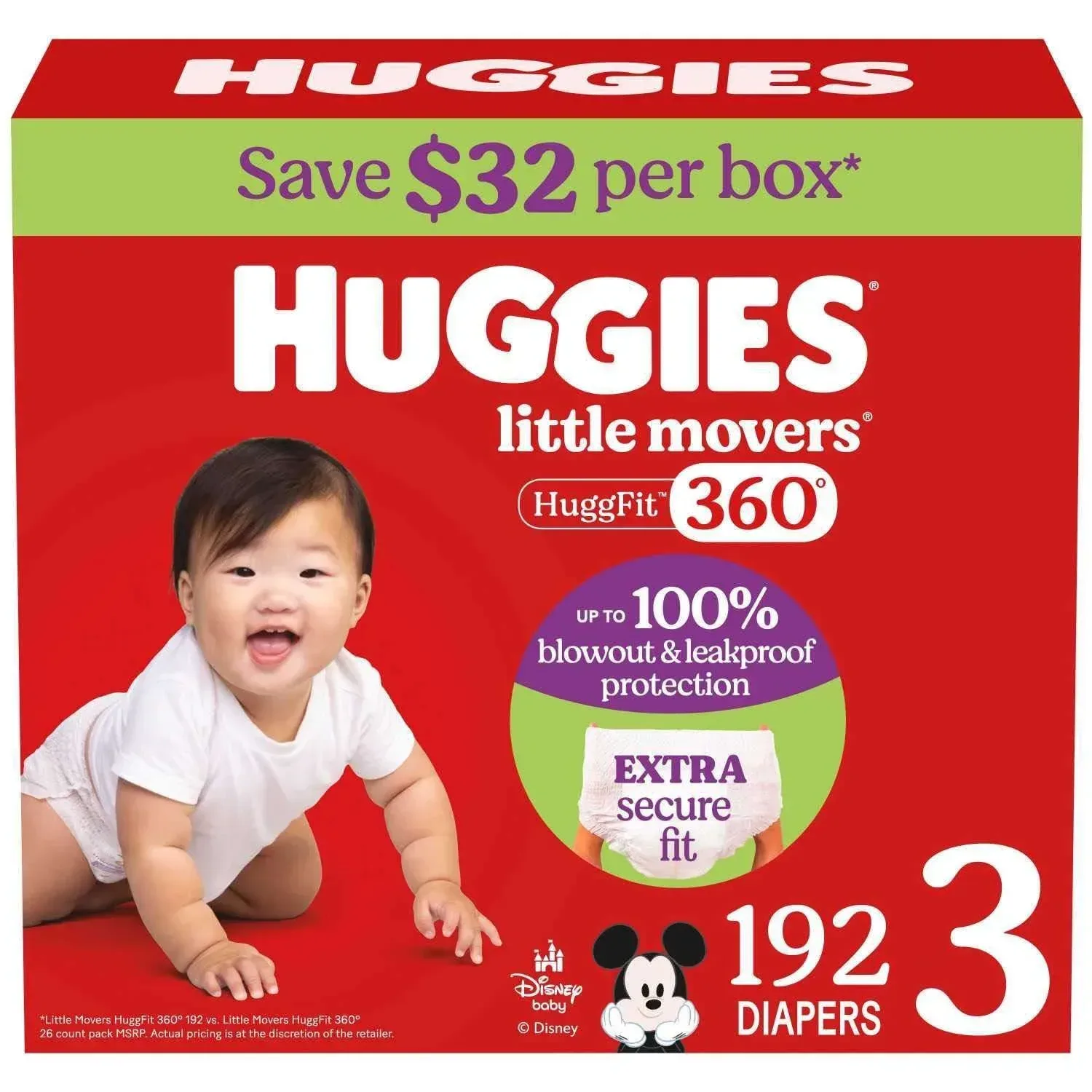Huggies Little Movers HuggFit 360° Diapers, Sizes 3-7 - Image 7