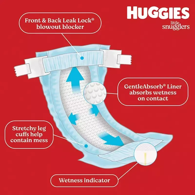 Huggies Little Snugglers Baby Diapers (Select Size) - Image 6