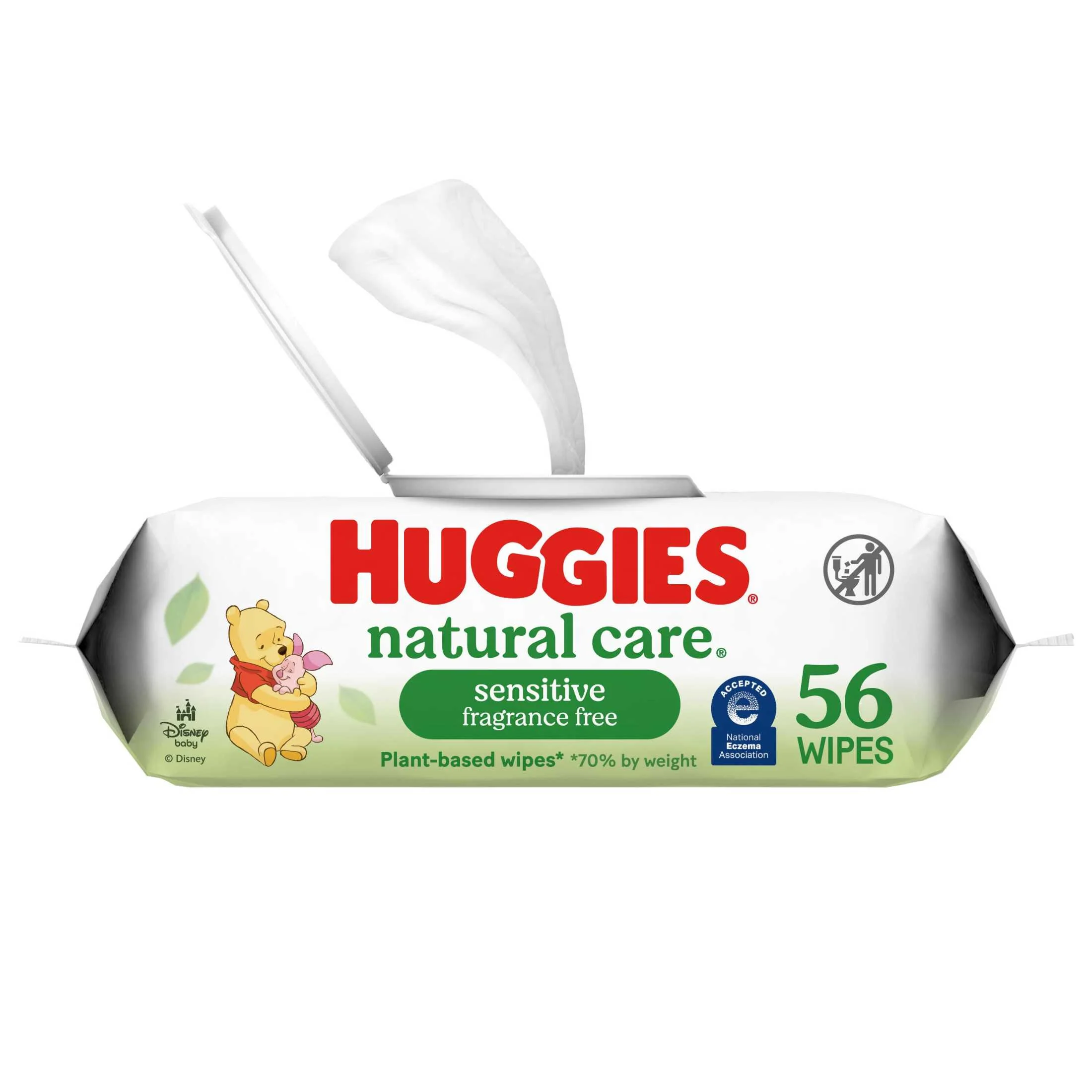 Huggies Natural Care Sensitive Baby Wipes, Unscented, 1 Flip-Top Pack, 56 Count (Select for More) - Image 11