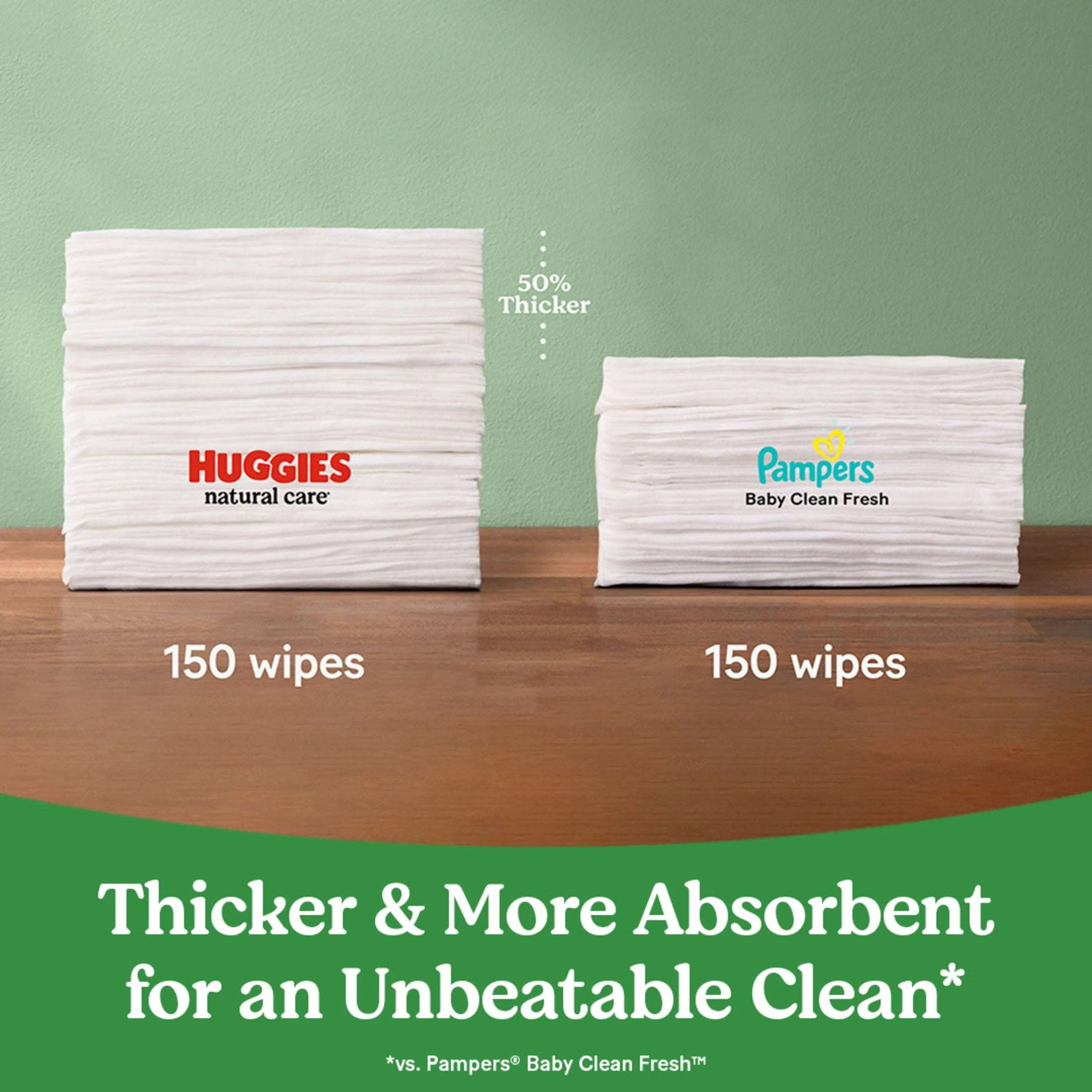 Huggies Natural Care Sensitive Baby Wipes, Unscented, 1 Flip-Top Pack, 56 Count (Select for More) - Image 3