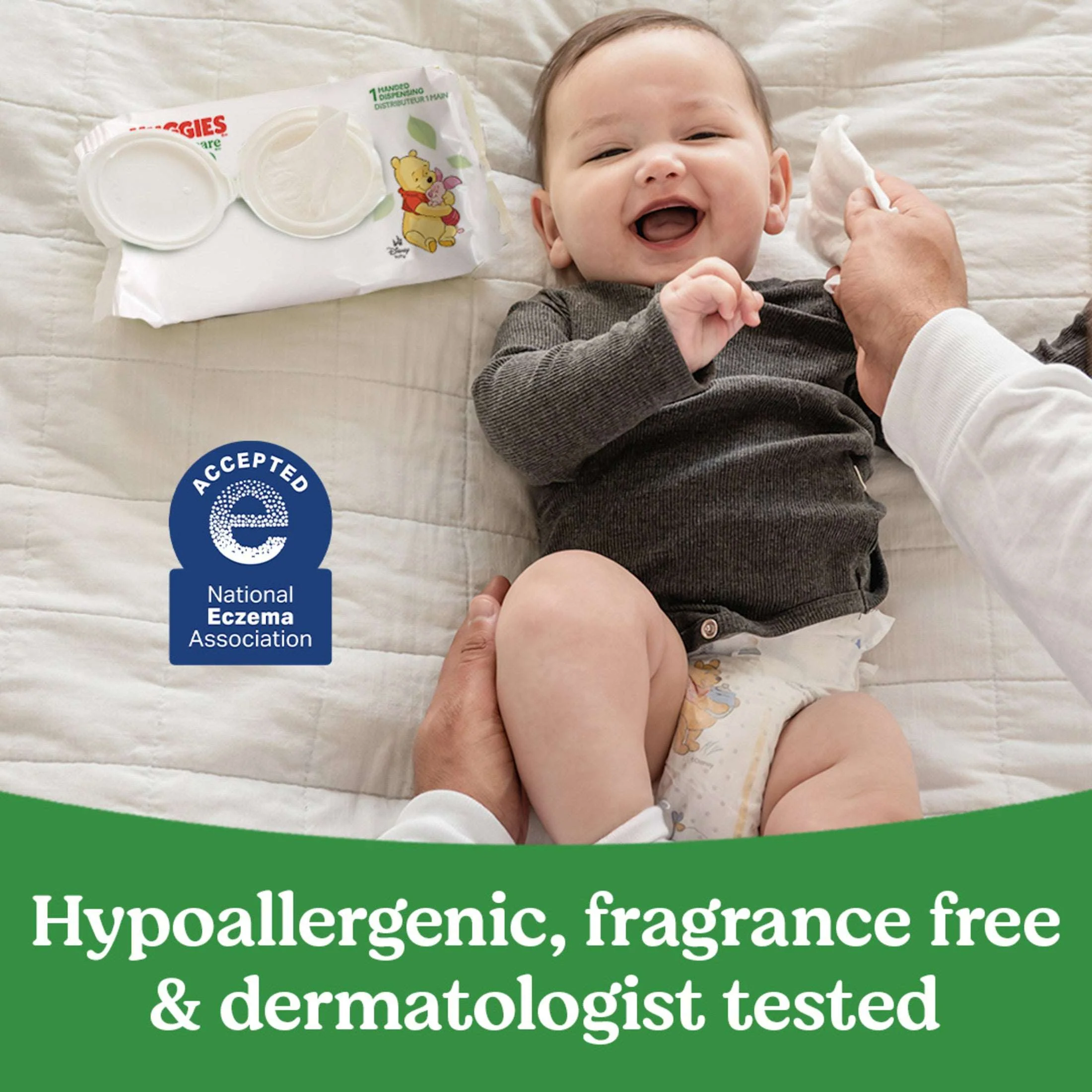 Huggies Natural Care Sensitive Baby Wipes, Unscented, 1 Flip-Top Pack, 56 Count (Select for More) - Image 5