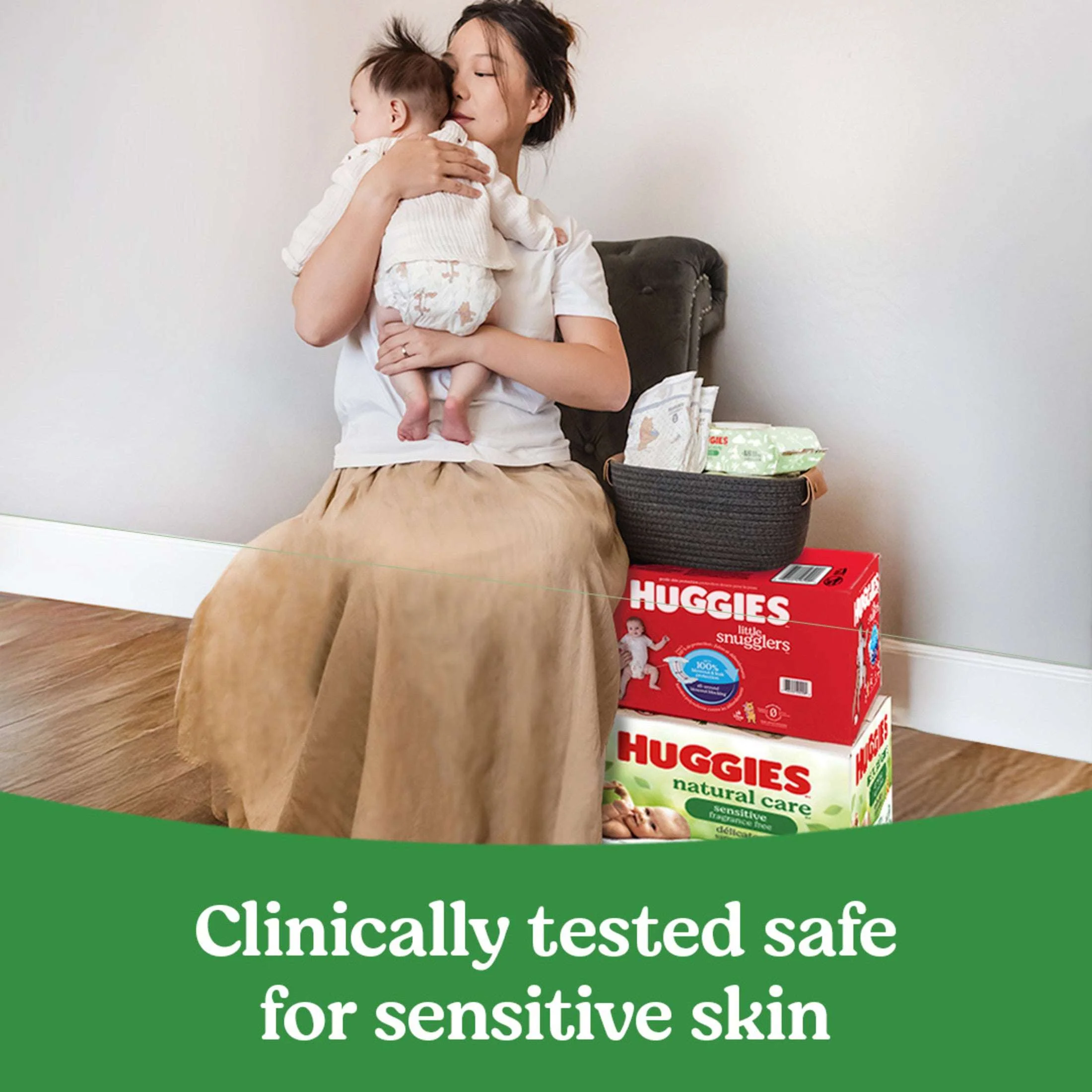 Huggies Natural Care Sensitive Baby Wipes, Unscented, 1 Flip-Top Pack, 56 Count (Select for More) - Image 8