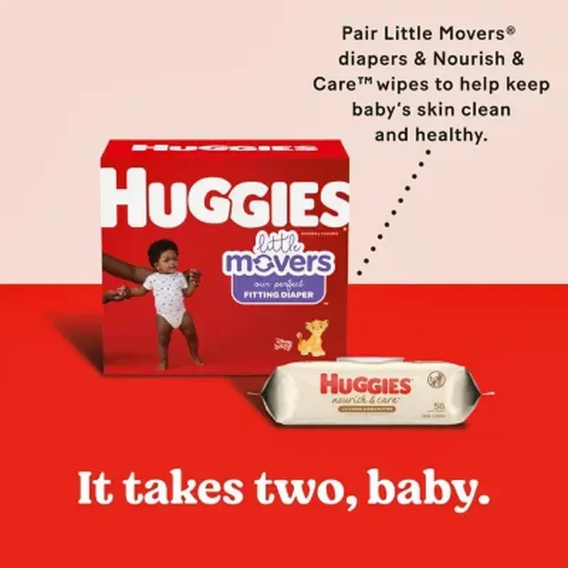 Huggies Nourish & Care Scented Baby Wipes, 10 Packs (640 Ct.) - Image 2