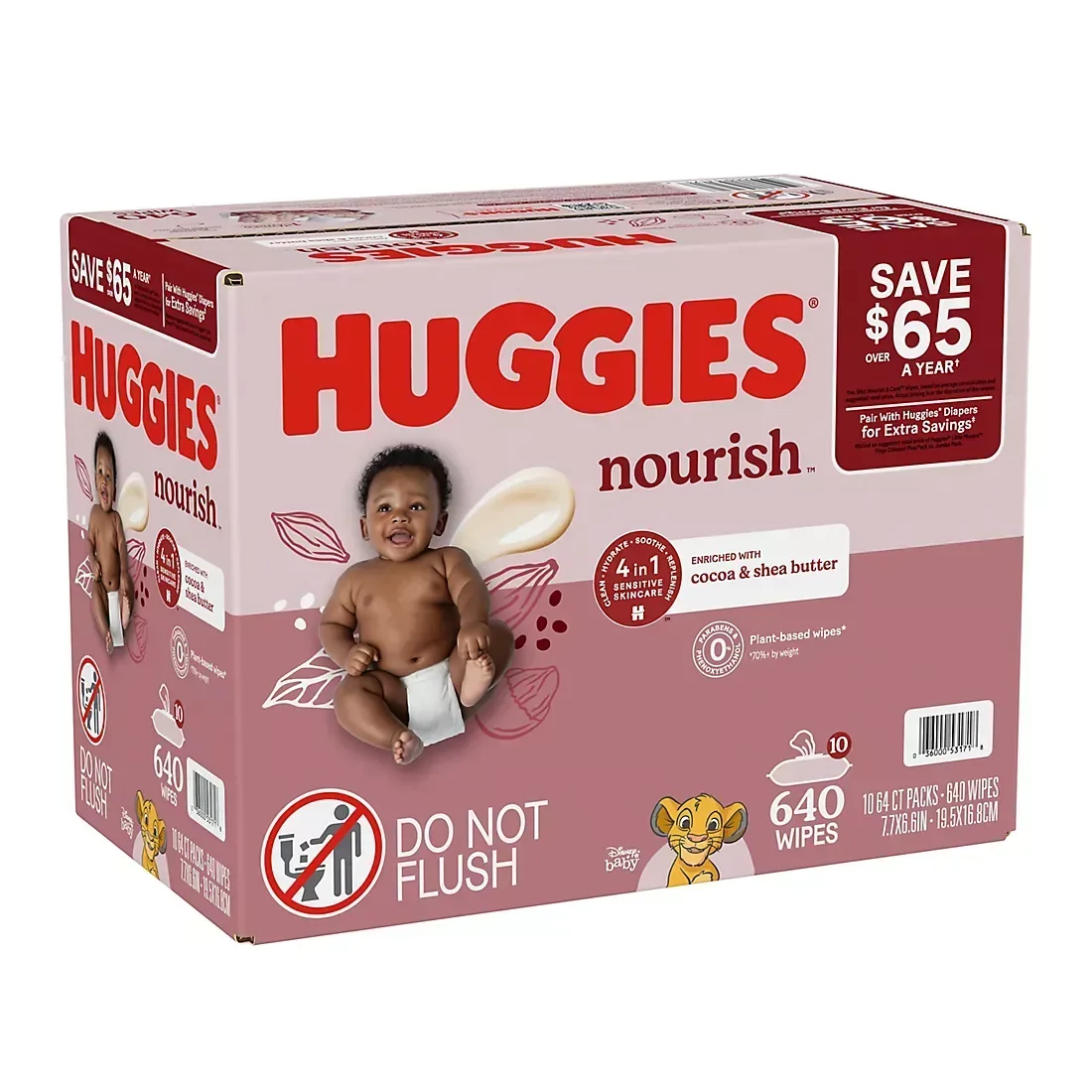Huggies Nourish Scented Push Button Pack Baby Wipes, 10 pk. - Image 2