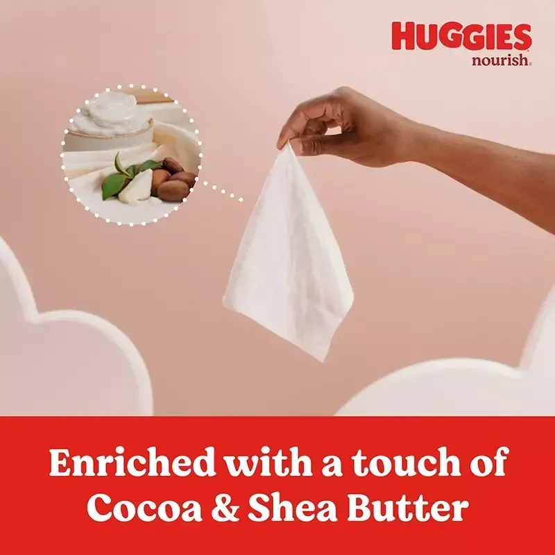 Huggies Nourish Scented Push Button Pack Baby Wipes, 10 pk. - Image 6