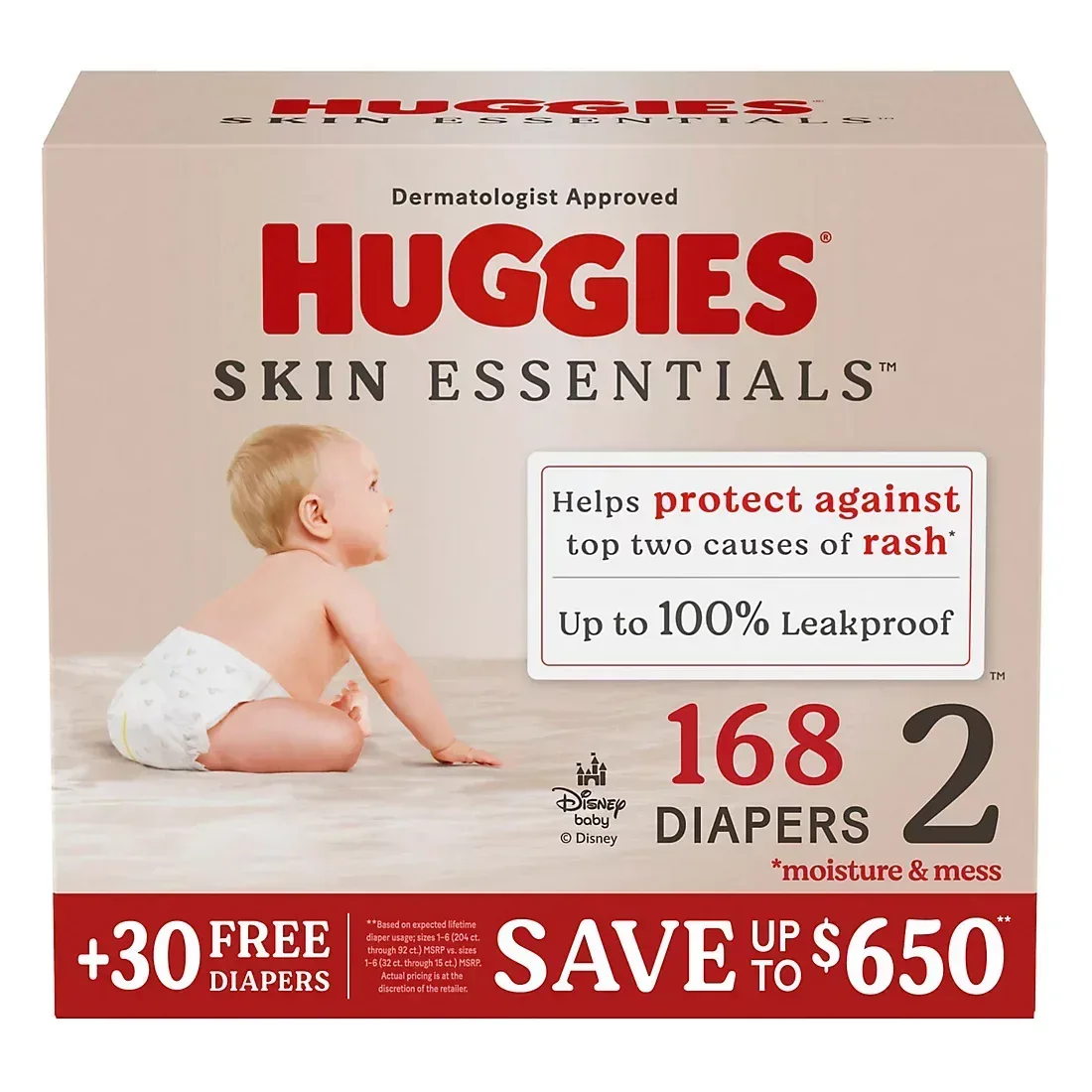 Huggies Skin Essentials Baby Diapers (Select Size) - Image 8