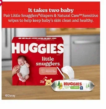 Huggies Unscented Natural Care Sensitive Baby Wipes, 1,088 ct. - Image 3
