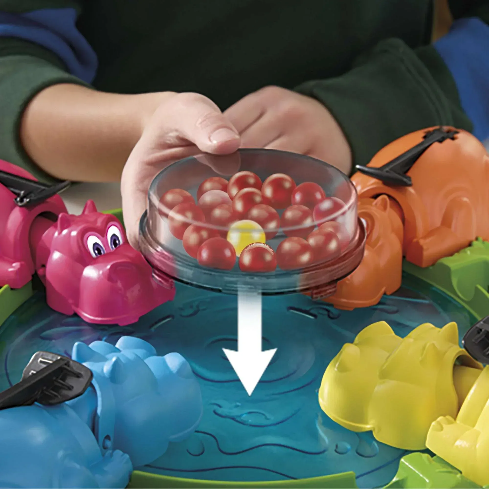 Hungry Hungry Hippos Board Game for Preschoolers, Ages 4 and up, For 2 to 4 Players, Holiday Gifts for Kids - Image 4