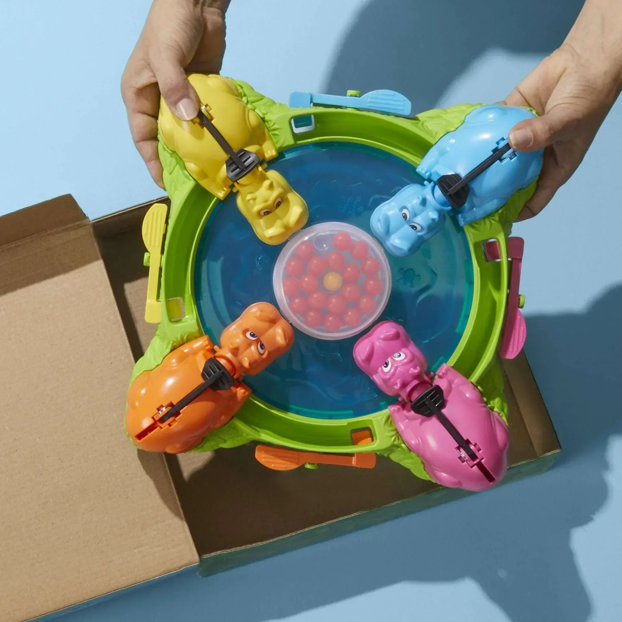 Hungry Hungry Hippos Board Game for Preschoolers, Ages 4 and up, For 2 to 4 Players, Holiday Gifts for Kids - Image 6