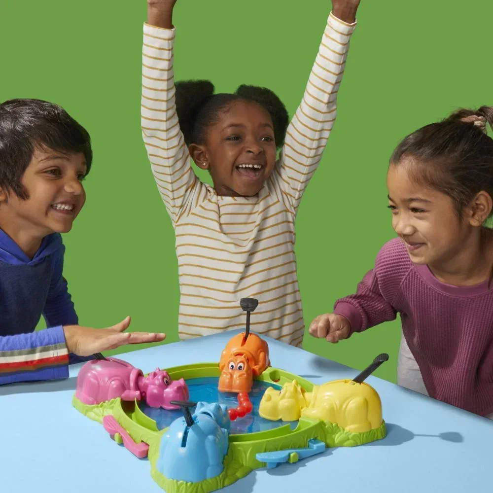 Hungry Hungry Hippos Board Game for Preschoolers, Ages 4 and up, For 2 to 4 Players, Holiday Gifts for Kids - Image 8