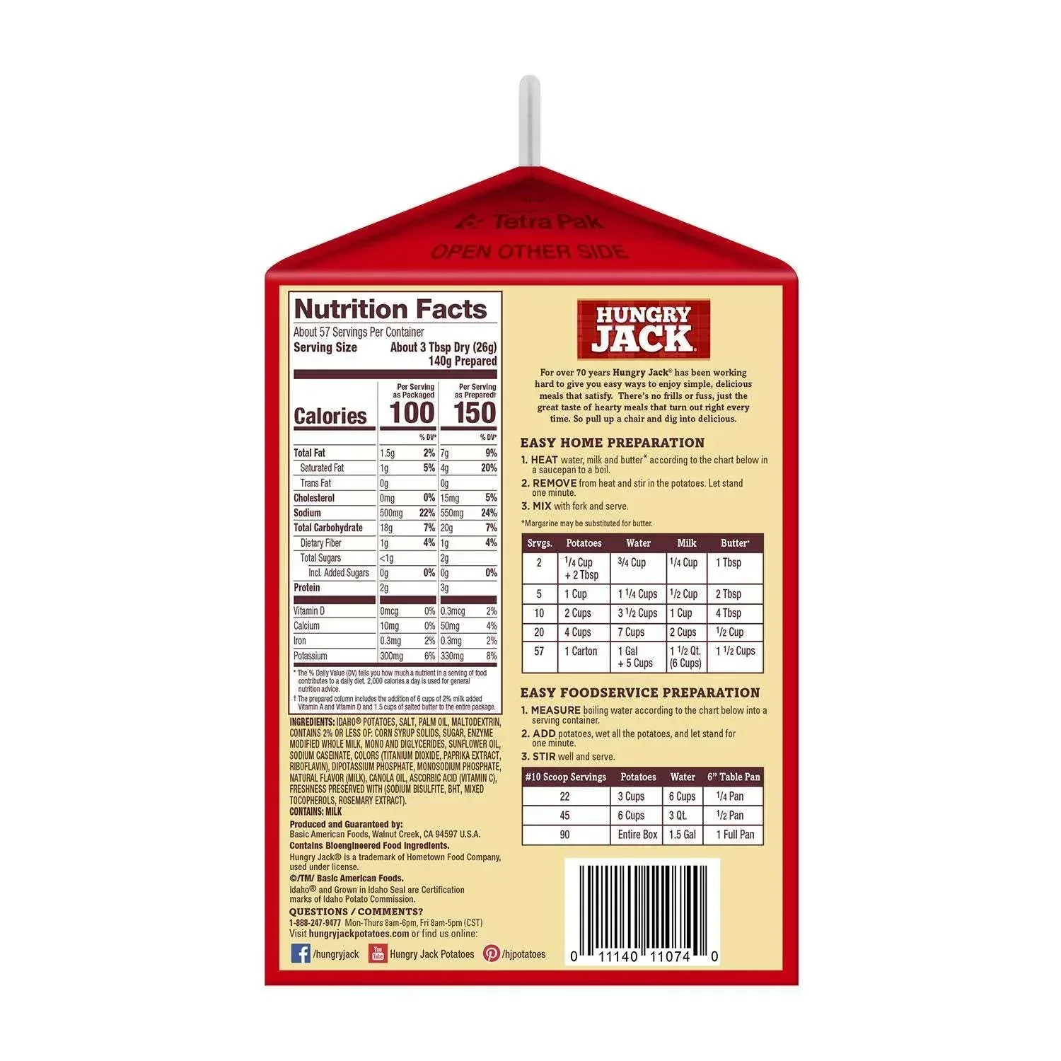 Hungry Jack Mashed Potatoes, 3.25 lbs. - Image 3