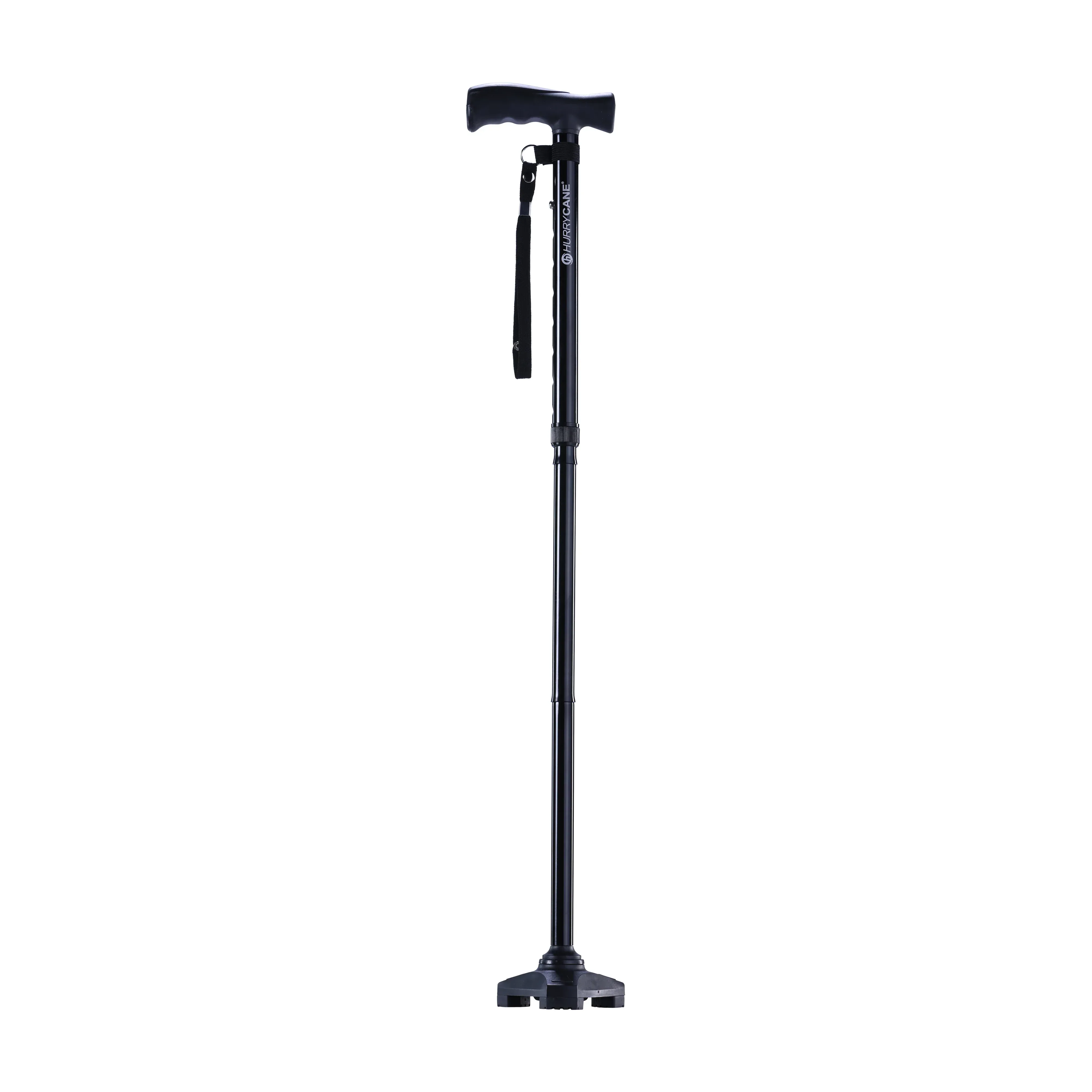 HurryCane Freedom Edition Folding Cane with T Handle, Black - Image 6