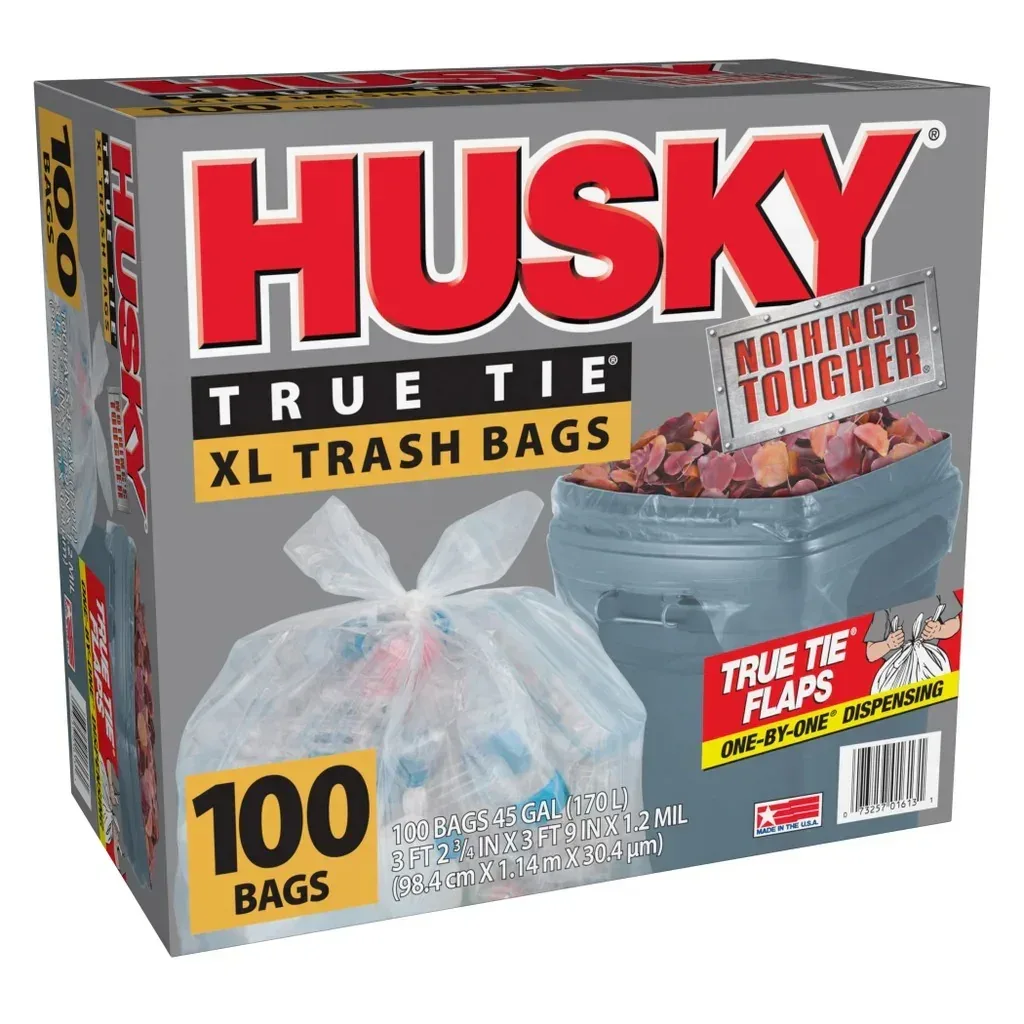 Husky 45 Gallon XL Trash Bags, 100-count - Image 2
