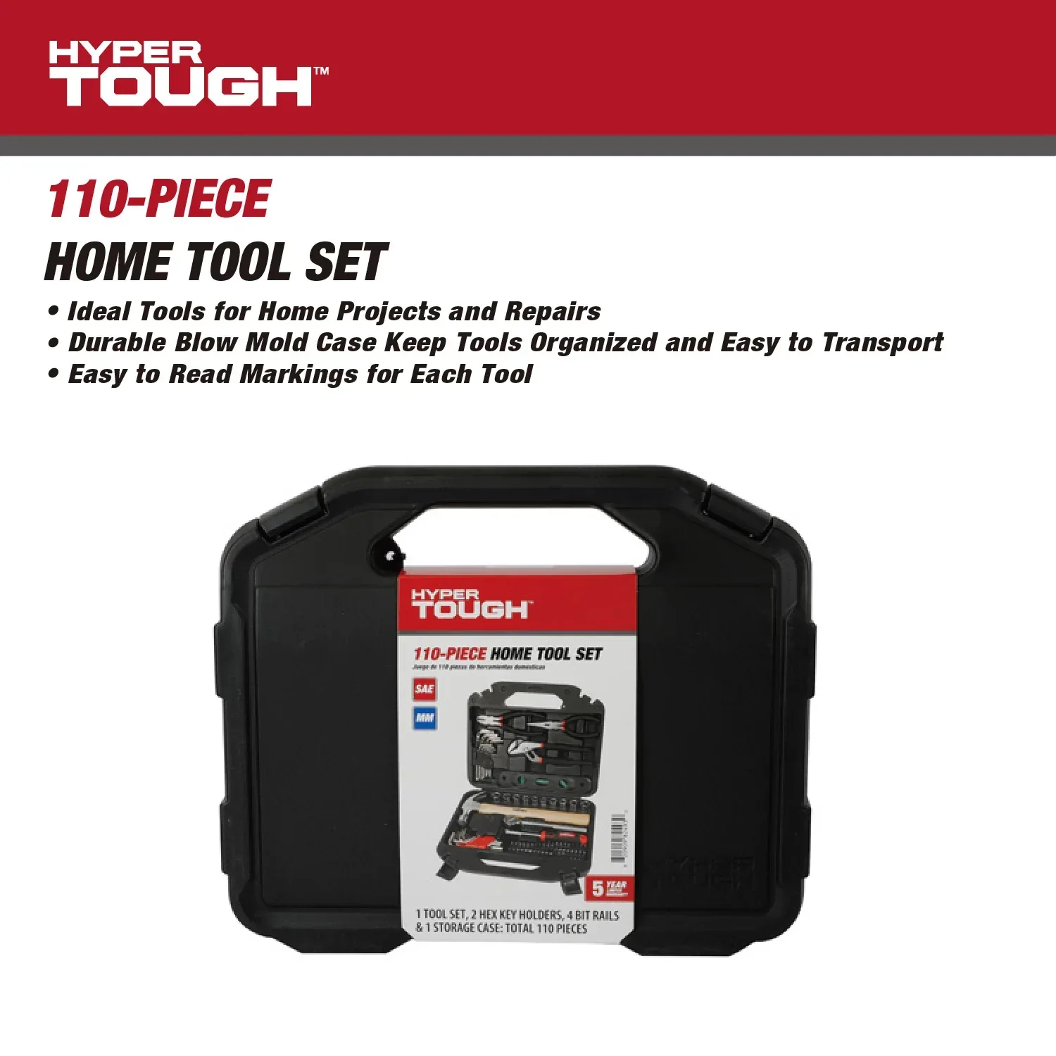 Hyper Tough 110-Piece Tool Set - Image 2